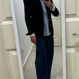 J. Crew Linen Navy Blazer